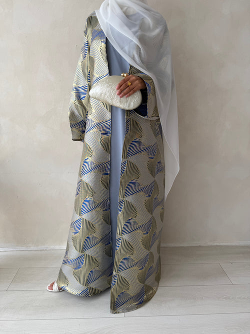 Blue Jacquard 2-piece Set
