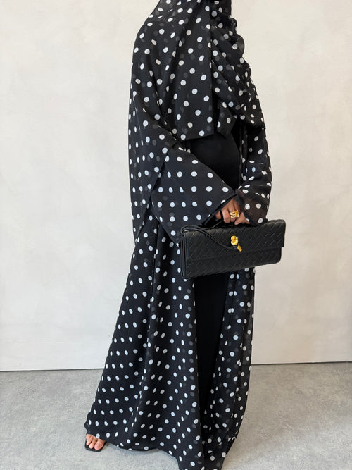 Black polka-dot 2-piece Set