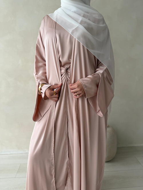 ZAHRA wrap 3-piece set: Blush