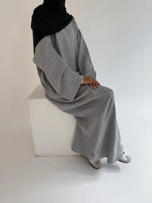 Grey Autumn abayah