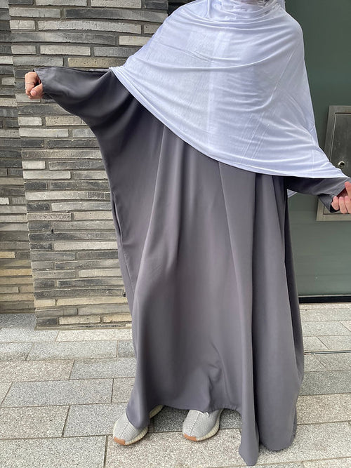 XL White jersey hijab