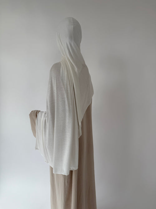 Ivory Jersey Hijaab