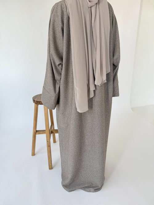 Large Chiffon hijaab: Mink