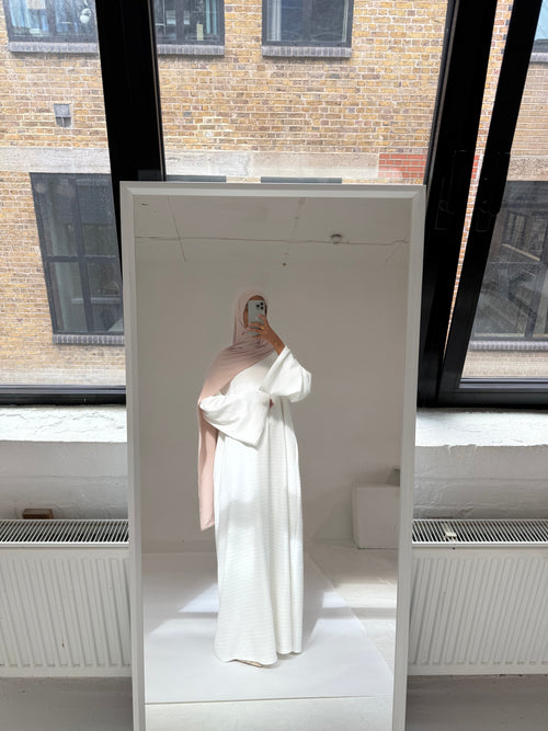 Ivory Ribbed Dress