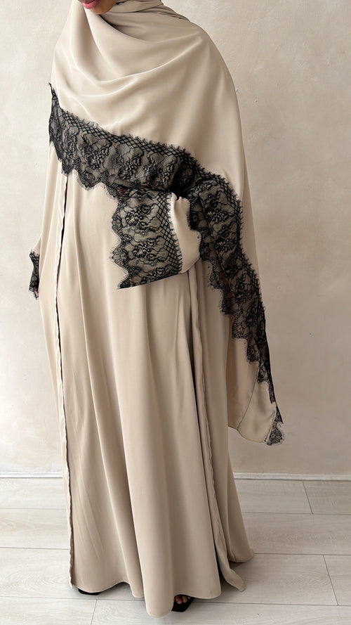 Rayaan Lace Abayah Set (3-piece Set)