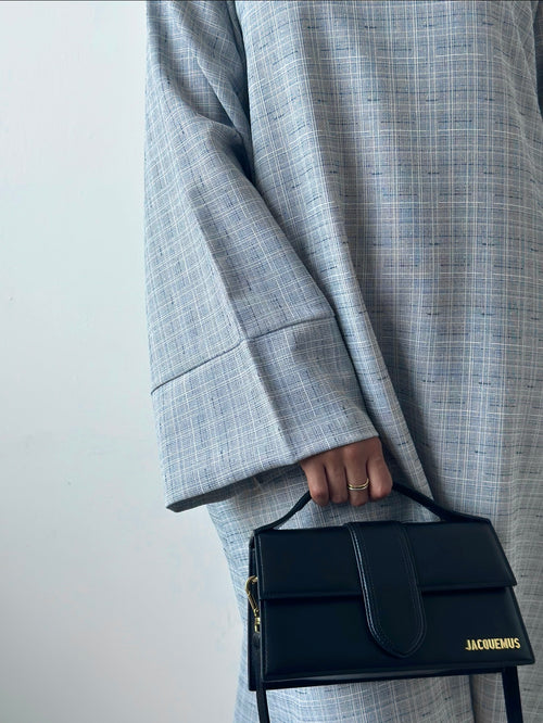 Printed blue abayah