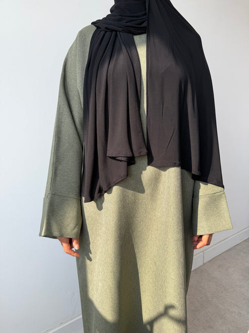 Khaki leaf abayah
