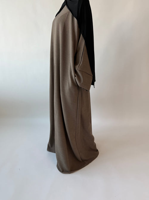 Latte Textured Abayah