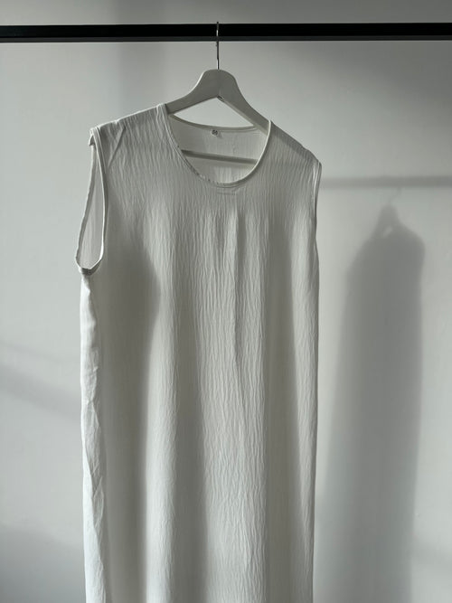 White slip dress