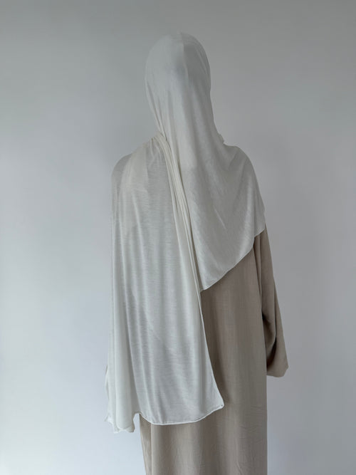 Ivory Jersey Hijaab