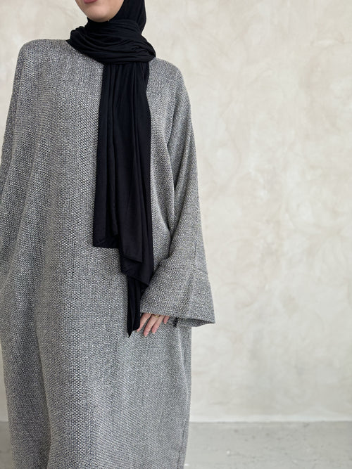 Tweed Grey abayah set