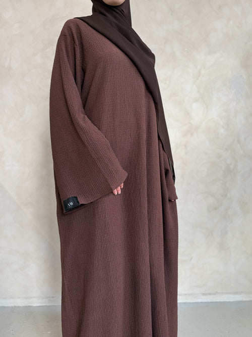 Textured chocolate Dress