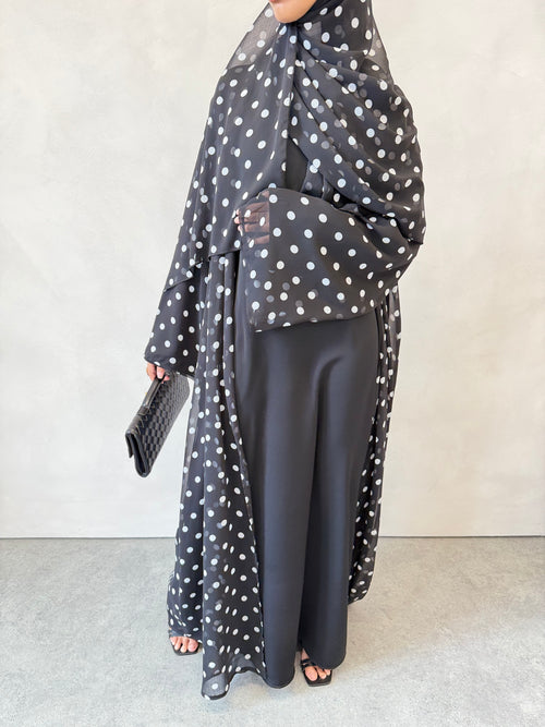 Black polka-dot 2-piece Set