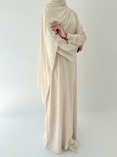 Large Chiffon hijaab: Beige