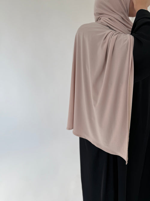 Beige Premium Jersey Hijaab