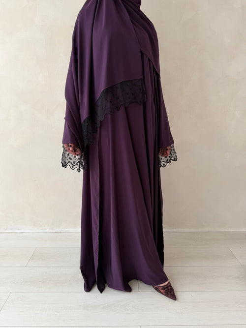 Midnight Purple Lace (3-piece Set)