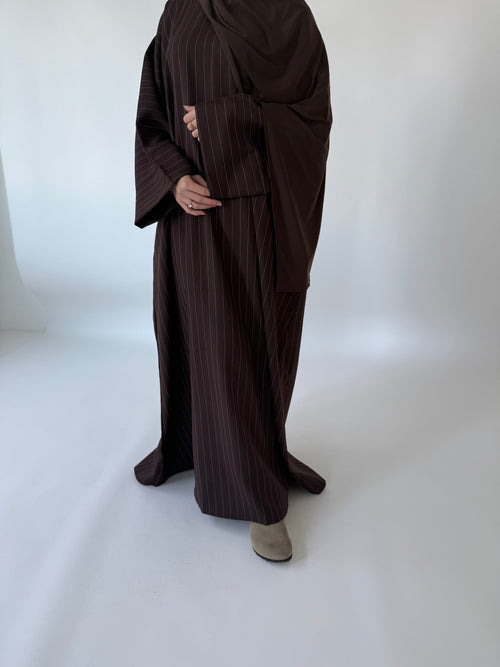 Walnut Stripe abayah