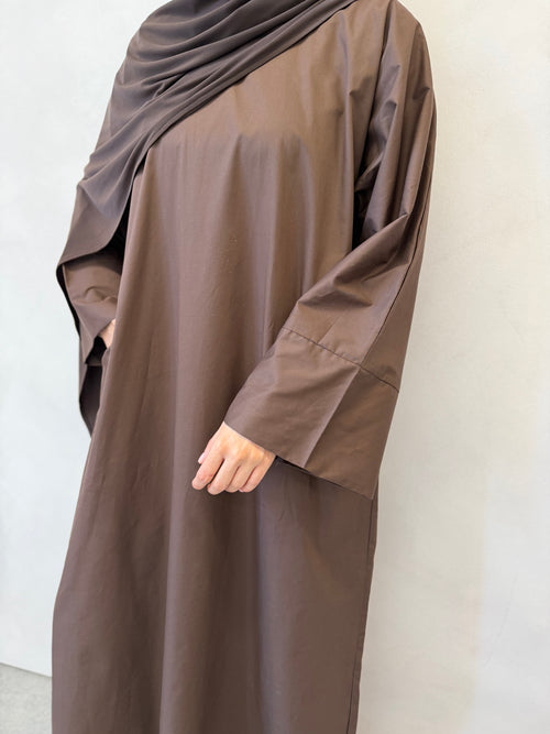 Chocolate Cotton abayah
