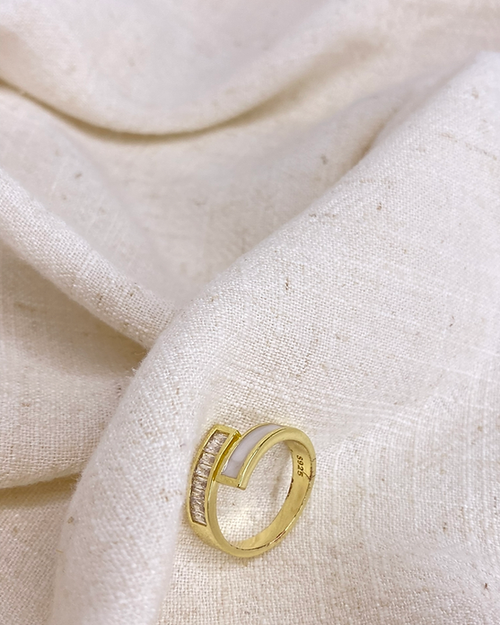 Two Tone Snake Ring