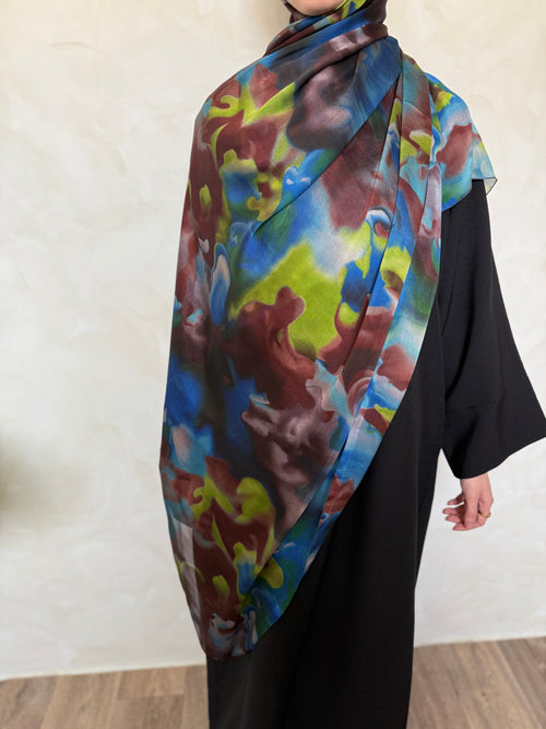 Printed Silk Hijaabs 3