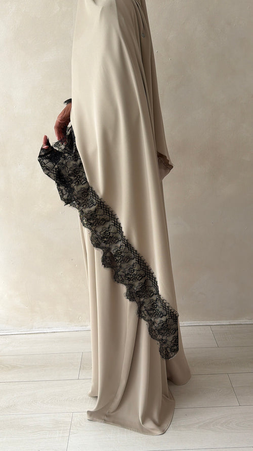 Rayaan Lace Abayah Set (3-piece Set)
