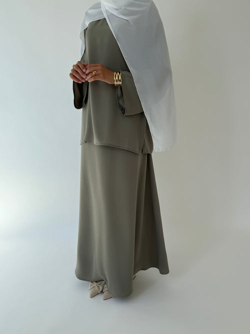 Soft Sage co-ord skirt set