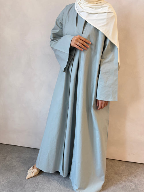 Blue-mist Cotton abayah set