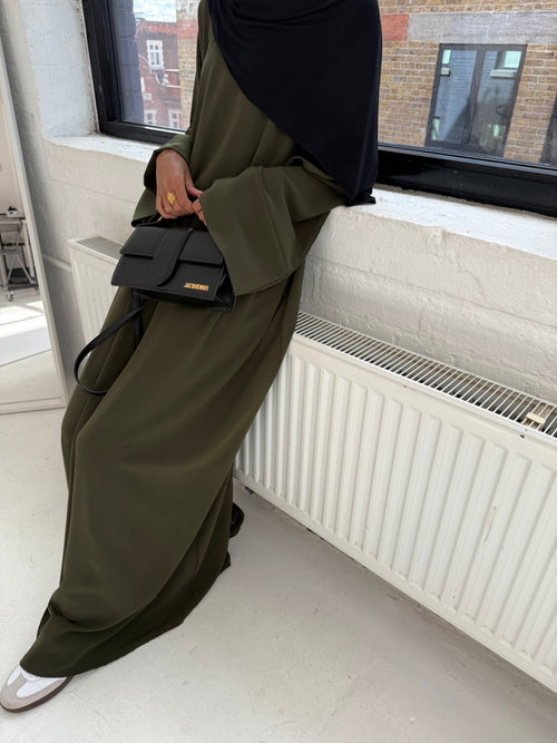 Soft Olive Abayah