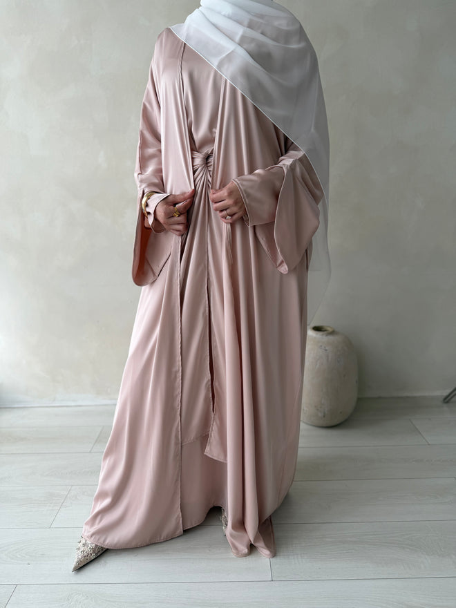 ZAHRA wrap 3-piece set: Blush