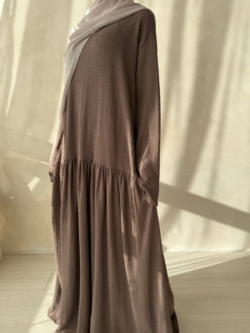 Truffle ruched hem dress