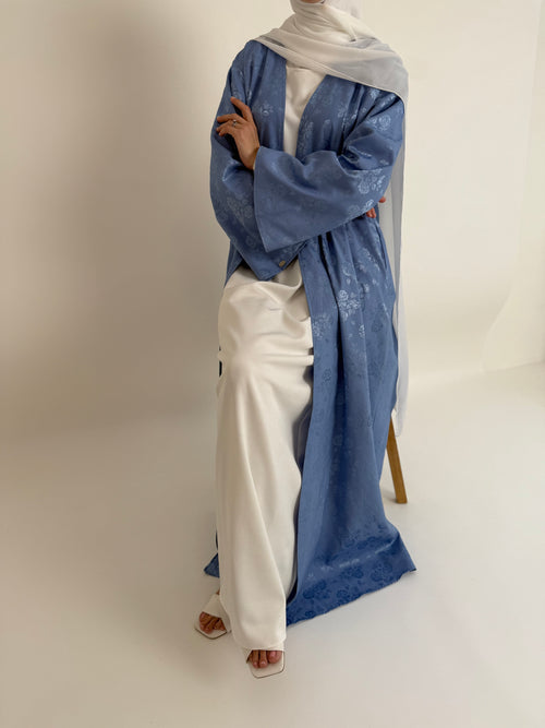 Blue rose Jacquard 3-piece Set