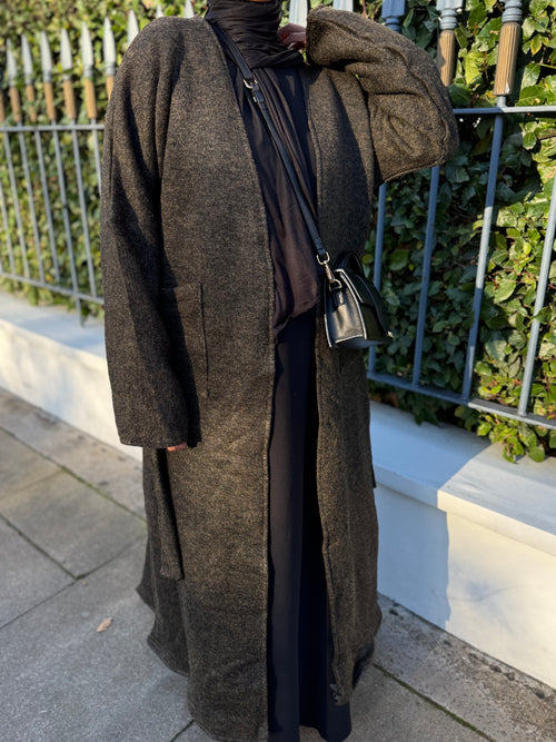 Almond Wool abayah