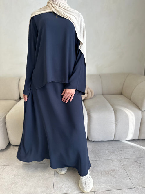 Navy co-ord skirt set