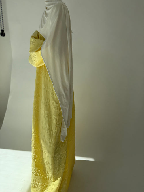 Butter yellow summer dress