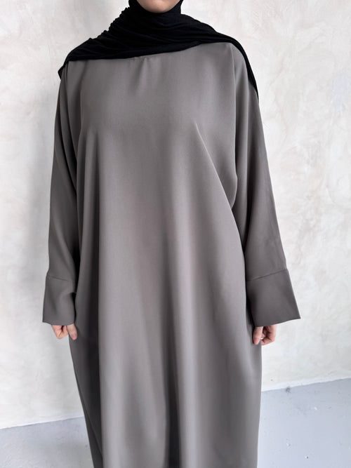 Mocha textured abayah