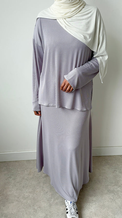 Livid Ribbed co-ord skirt set