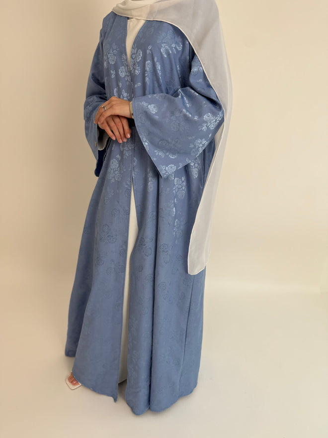 Blue rose Jacquard 3-piece Set