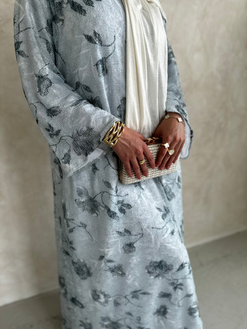 Blue Flower Lace Dress