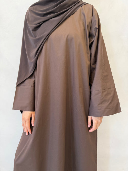 Chocolate Cotton abayah
