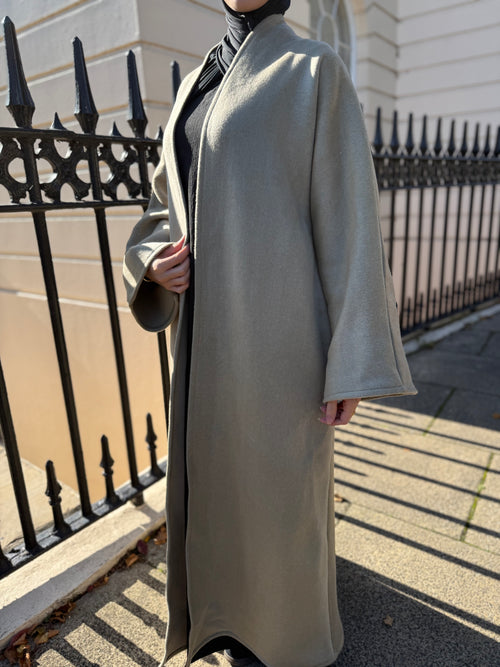 Stone Wool Coat abayah
