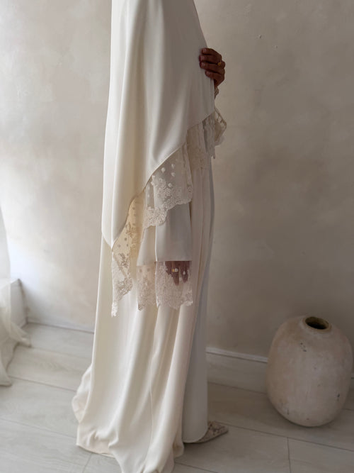 Ayla Lace Abayah Set (3-piece Set)