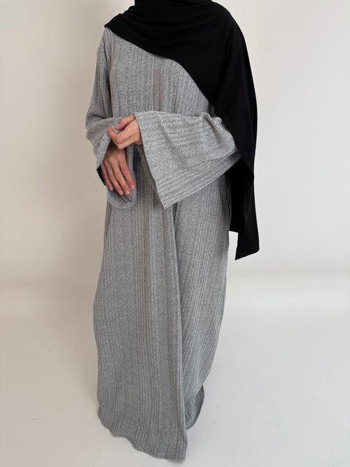 Grey marl Winter Dress ZIP