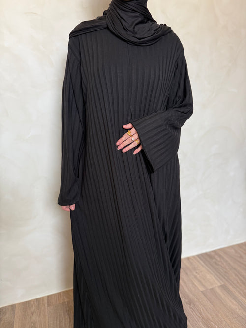 Black Leila Dress (Zip)