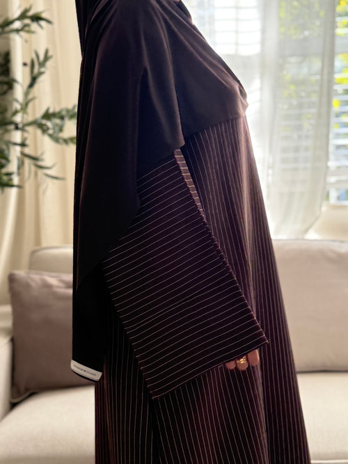Almond Stripe abayah