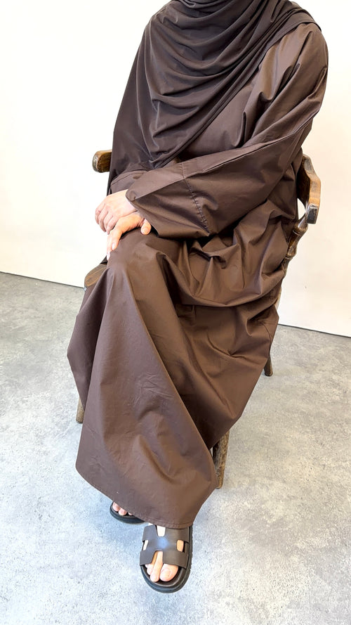 Chocolate Cotton abayah