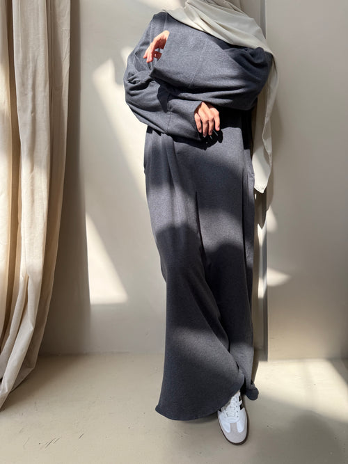 Grey Jumper Abayah ZIP