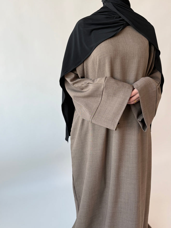 Latte Textured Abayah