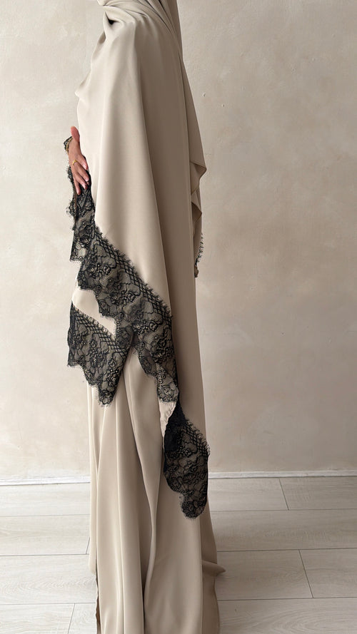 Rayaan Lace Abayah Set (3-piece Set)
