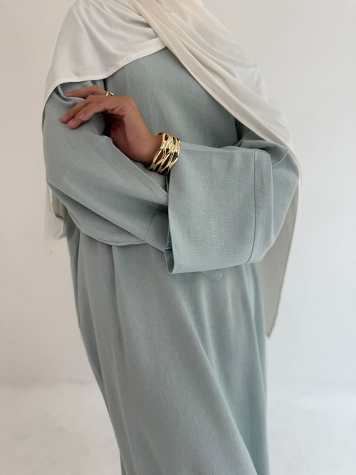 Blue Linen abayah