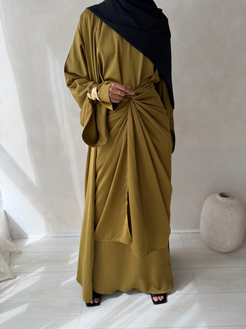 ZAHRA wrap 3-piece set: Olive